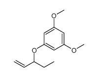 1,3-dimethoxy-5-pent-1-en-3-yloxybenzene Structure