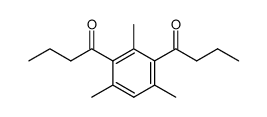 1,3-dibutanoyl-2,4,6-trimethylbenzene结构式