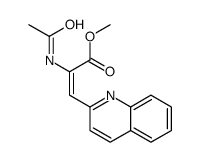 methyl 2-acetamido-3-quinolin-2-ylprop-2-enoate结构式