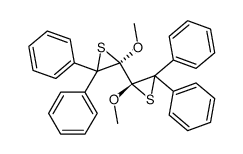 (2S,2R')-2,2'-Dimethoxy-3,3,3'3'-tetraphenyl-2,2'-bithiiran结构式