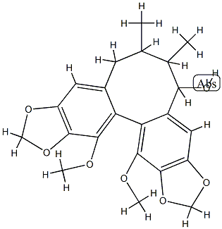 5,6,7,8-Tetrahydro-13,14-dimethoxy-6,7-dimethylcycloocta[1,2-f:3,4-f']bis[1,3]benzodioxol-5-ol picture