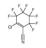 2-chloro-3,3,4,4,5,5,6,6-octafluorocyclohexene-1-carbonitrile Structure