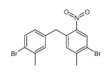 4,4'-dibromo-5,3'-dimethyl-2-nitrodiphenylmethane Structure