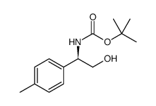 Carbamic acid, [(1R)-2-hydroxy-1-(4-methylphenyl)ethyl]-, 1,1-dimethylethyl ester Structure