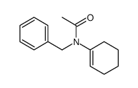 N-benzyl-N-(cyclohexen-1-yl)acetamide Structure