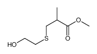 methyl 3-[(2-hydroxyethyl)thio]isobutyrate结构式