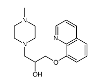 4-Methyl-alpha-((8-quinolinyloxy)methyl)-1-piperazineethanol结构式