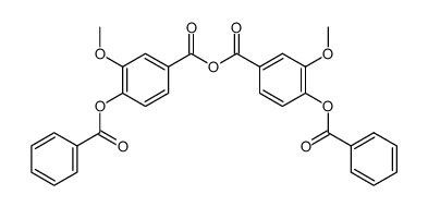 4-benzoyloxy-3-methoxy-benzoic acid-anhydride结构式
