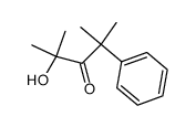 2-hydroxy-2,4-dimethyl-4-phenyl-pentan-3-one结构式