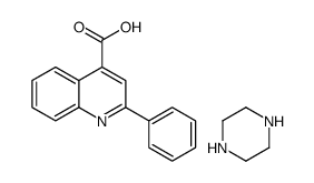 2-phenylquinoline-4-carboxylic acid,piperazine结构式