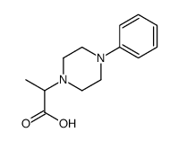 2-(4-phenylpiperazin-1-yl)propanoic acid Structure