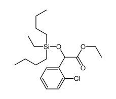 ethyl 2-(2-chlorophenyl)-2-[dibutyl(ethyl)silyl]oxyacetate Structure