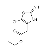 ethyl 2-(2-amino-5-chloro-1,3-thiazol-4-yl)acetate Structure