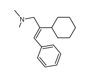 N,N-dimethylamino-3 phenyl-1 cyclohexyl-2 propene-1结构式