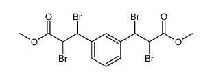 2,3,2',3'-tetrabromo-3,3'-m-phenylene-di-propionic acid dimethyl ester Structure