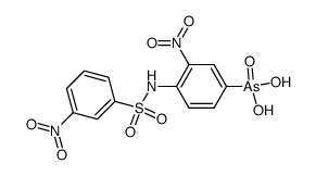 [3-nitro-4-(3-nitro-benzenesulfonylamino)-phenyl]-arsonic acid结构式