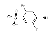 4-amino-2-bromo-5-fluorobenzenesulfonic acid Structure