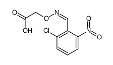 2-[(2-chloro-6-nitrophenyl)methylideneamino]oxyacetic acid Structure