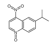 4-nitro-1-oxido-6-propan-2-ylquinolin-1-ium结构式