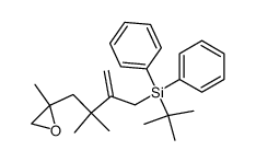 5-tert-butyldiphenylsilylmethyl-2,4,4-trimethyl-1,2-epoxyhex-5-ene结构式