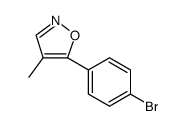 Isoxazole, 5-(4-bromophenyl)-4-methyl Structure
