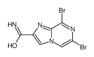 6,8-dibromoimidazo[1,2-a]pyrazine-2-carboxamide结构式
