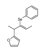 2-((E)-1-Methyl-2-phenylselanyl-but-2-enyl)-furan结构式