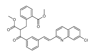 methyl 2-[2-[3-[(E)-2-(7-chloroquinolin-2-yl)ethenyl]benzoyl]-3-methoxy-3-oxopropyl]benzoate Structure