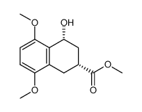 cis-2-(methoxycarbonyl)-4-hydroxy-5,8-dimethoxytetralin Structure