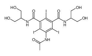 5-acetylamino-N,N'-bis(1,3-dihydroxy-2-propyl)-2,4,6-triiodoisophthalamide结构式