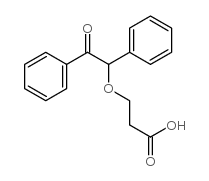 3-(2-oxo-1,2-diphenylethoxy)propanoic acid structure
