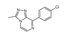 8-(4-chlorophenyl)-3-methyl-[1,2,4]triazolo[4,3-a]pyrazine结构式