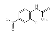 N-(2-氯-4-硝基苯基)乙酰胺结构式