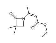 ethyl 3-(3,3-dimethyl-2-oxoazetidin-1-yl)but-2-enoate Structure