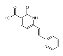 2-Oxo-6-((E)-2-pyridin-2-yl-vinyl)-1,2-dihydro-pyridine-3-carboxylic acid结构式