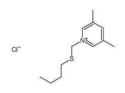 1-(butylsulfanylmethyl)-3,5-dimethylpyridin-1-ium,chloride结构式