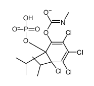 [3,4,5,6-tetrachloro-2-(methylcarbamoyloxy)-1,6-di(propan-2-yl)cyclohexa-2,4-dien-1-yl] phosphate Structure