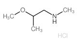 (2-methoxypropyl)methylamine(SALTDATA: HCl) structure