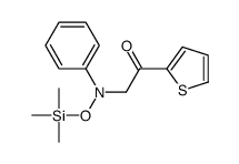 1-thiophen-2-yl-2-(N-trimethylsilyloxyanilino)ethanone Structure