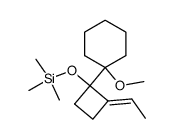 1-(1-methoxycyclohexyl)-2-ethylidene-1-(trimethylsiloxy)cyclobutane Structure