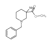 3-氨基-1-苄基哌啶-3-羧酸甲酯结构式