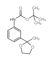 tert-butyl N-[3-(2-methyl-1,3-dioxolan-2-yl)phenyl]carbamate picture