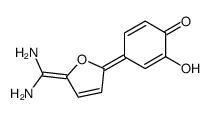 4-[5-(diaminomethylidene)furan-2-ylidene]-2-hydroxycyclohexa-2,5-dien-1-one结构式