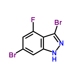 3,6-Dibromo-4-fluoro-1H-indazole Structure