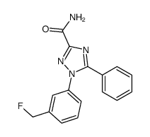 1-[3-(fluoromethyl)phenyl]-5-phenyl-1,2,4-triazole-3-carboxamide Structure