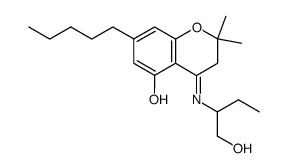 2,2-dimethyl-5-hydroxy-7-pentyl-4-(1'-hydroxy-2'-butyl-imino)-4H-2,3-dihydrobenzopyran Structure