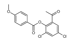 (2-acetyl-4,6-dichlorophenyl) 4-methoxybenzoate Structure