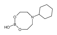 6-cyclohexyl-2-hydroxy-1,3,6,2-dioxazaborocane Structure