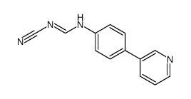 N-cyano-N'-(4-pyridin-3-ylphenyl)methanimidamide Structure