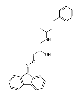 Fluoren-9-one O-[2-hydroxy-3-(1-methyl-3-phenyl-propylamino)-propyl]-oxime Structure
